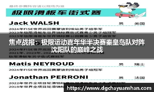 焦点战报：极限运动嘉年华半决赛秦皇岛队对阵沈阳队的巅峰之战