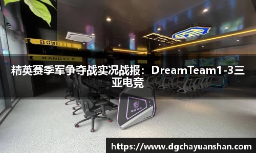 精英赛季军争夺战实况战报：DreamTeam1-3三亚电竞