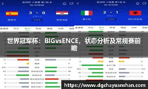 世界冠军杯：BIGvsENCE，状态分析及常规赛前瞻