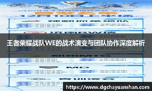 王者荣耀战队WE的战术演变与团队协作深度解析